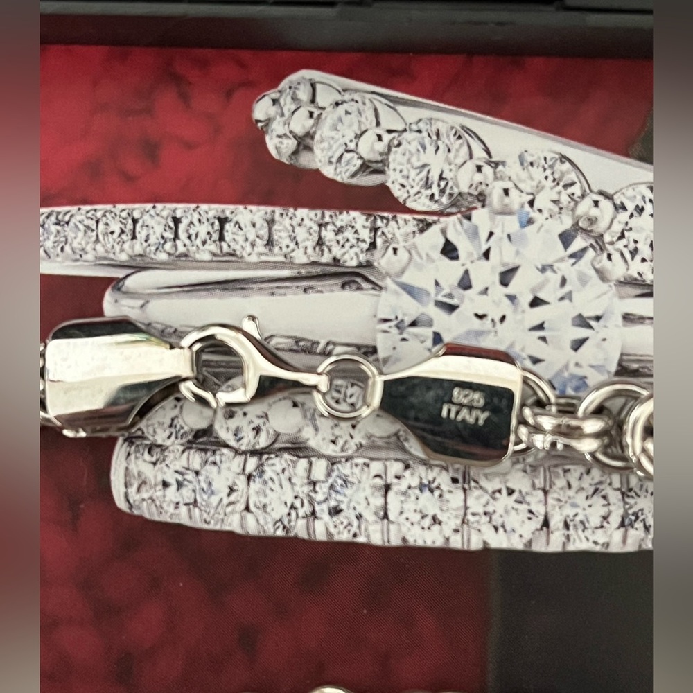 Solid 925 Italy Solid Sterling Silver Link Chain … - image 3